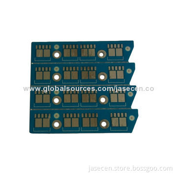 Aluminum PCB with immersion gold and blue solder mask